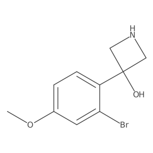 3-(2-Bromo-4-methoxyphenyl)azetidin-3-ol Structure