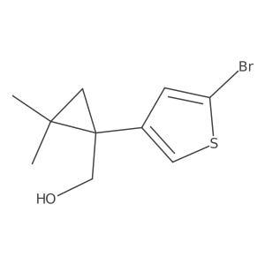 [1-(5-Bromothiophen-3-yl)-2,2-dimethylcyclopropyl]methanol结构式