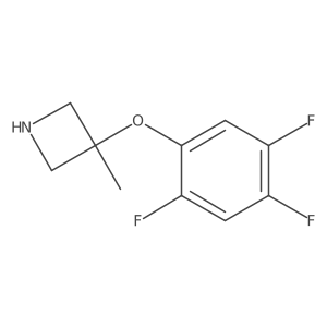 3-Methyl-3-(2,4,5-trifluorophenoxy)azetidine结构式