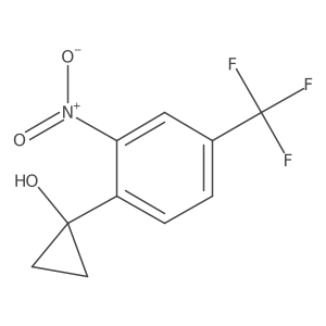 1-[2-Nitro-4-(trifluoromethyl)phenyl]cyclopropan-1-ol Structure