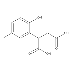 2-(2-Hydroxy-5-methylphenyl)butanedioic acid结构式
