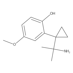 2-[1-(2-Aminopropan-2-yl)cyclopropyl]-4-methoxyphenol结构式