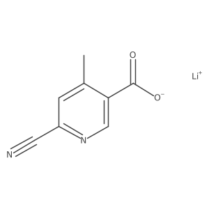 Lithium;6-cyano-4-methylpyridine-3-carboxylate Structure