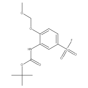 tert-butyl N-[5-(fluorosulfonyl)-2-(methoxymethoxy)phenyl]carbamate Structure