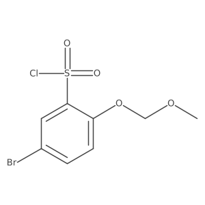 5-Bromo-2-(methoxymethoxy)benzene-1-sulfonyl chloride Structure