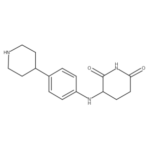 3-[[4-(4-piperidinyl)phenyl]amino]-2,6-Piperidinedione Structure