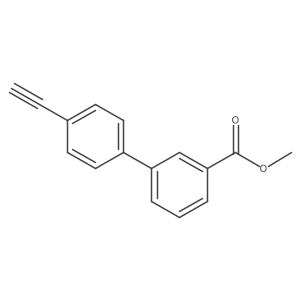 4'-Ethynylbiphenyl-3-carboxylic acid methyl ester Structure