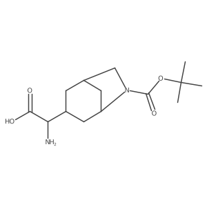 2-Amino-2-(6-tert-butoxycarbonyl-6-azabicyclo[3.2.1]octan-3-yl)acetic acid Structure
