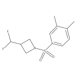 3-(Difluoromethyl)-1-((3,4-dimethylphenyl)sulfonyl)azetidine结构式