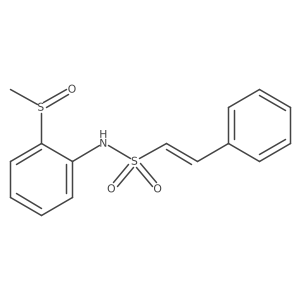 N-(2-methanesulfinylphenyl)-2-phenylethene-1-sulfonamide结构式