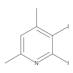 2,3-Diiodo-4,6-dimethylpyridine Structure
