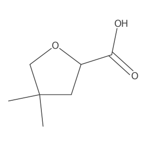 4,4-Dimethyloxolane-2-carboxylic acid结构式