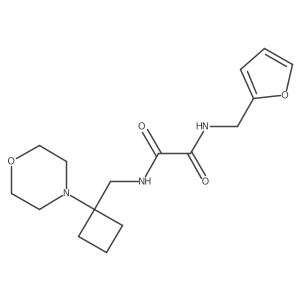 N'-[(furan-2-yl)methyl]-N-{[1-(morpholin-4-yl)cyclobutyl]methyl}ethanediamide Structure