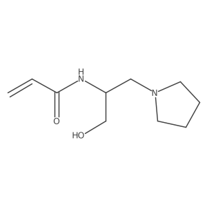 N-[1-hydroxy-3-(pyrrolidin-1-yl)propan-2-yl]prop-2-enamide Structure