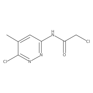 2-chloro-N-(6-chloro-5-methyl-3-pyridazinyl)Acetamide Structure