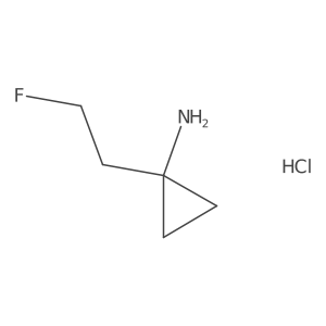 1-(2-Fluoroethyl)cyclopropan-1-amine;hydrochloride Structure