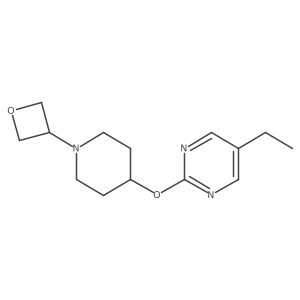 5-Ethyl-2-{[1-(oxetan-3-yl)piperidin-4-yl]oxy}pyrimidine Structure