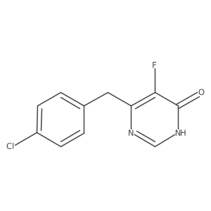 6-[(4-Chlorophenyl)methyl]-5-fluoro-3,4-dihydropyrimidin-4-one结构式