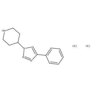 4-(4-Phenyltriazol-1-yl)piperidine;dihydrochloride Structure