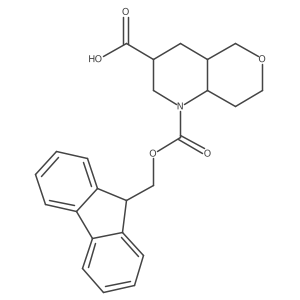 1-{[(9H-fluoren-9-yl)methoxy]carbonyl}-octahydro-1H-pyrano[4,3-b]pyridine-3-carboxylic acid结构式
