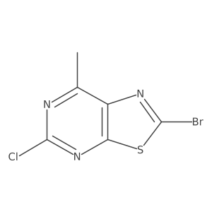 2-Bromo-5-chloro-7-methyl-[1,3]thiazolo[5,4-d]pyrimidine结构式