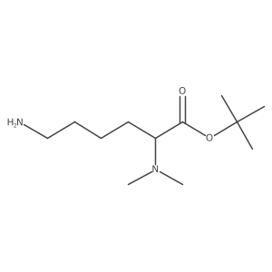 tert-butyl (2S)-6-amino-2-(dimethylamino)hexanoate结构式