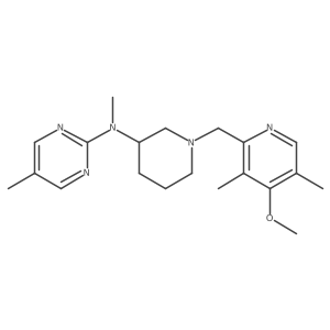 N-{1-[(4-methoxy-3,5-dimethylpyridin-2-yl)methyl]piperidin-3-yl}-N,5-dimethylpyrimidin-2-amine Structure