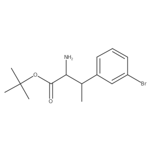 Tert-butyl 2-amino-3-(3-bromophenyl)butanoate Structure