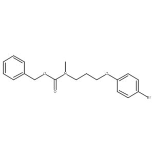 benzyl N-[3-(4-bromophenoxy)propyl]-N-methylcarbamate结构式