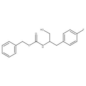 benzyl N-[1-(4-fluorophenyl)-3-hydroxypropan-2-yl]carbamate结构式