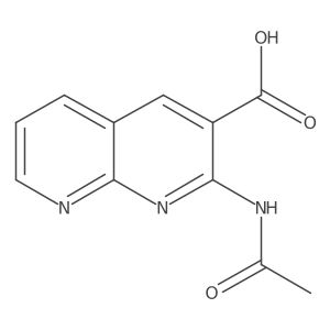 2-Acetamido-1,8-naphthyridine-3-carboxylic acid Structure