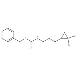 benzyl N-[3-(2,2-dichlorocyclopropyl)propyl]carbamate结构式