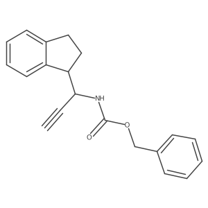 benzyl N-[1-(2,3-dihydro-1H-inden-1-yl)prop-2-yn-1-yl]carbamate Structure
