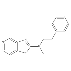 N-methyl-N-[2-(pyridin-4-yl)ethyl]-[1,3]thiazolo[4,5-c]pyridin-2-amine Structure