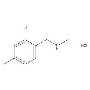 [(2-Chloro-4-methylphenyl)methyl](methyl)aminehydrochloride Structure