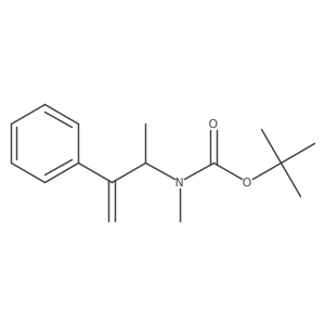 tert-butyl N-methyl-N-(3-phenylbut-3-en-2-yl)carbamate结构式