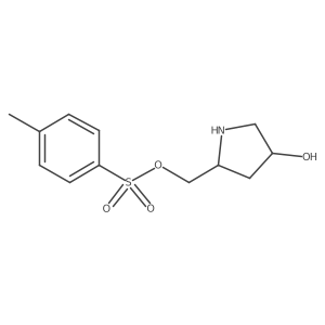 ((2S,4R)-4-Hydroxypyrrolidin-2-yl)methyl 4-methylbenzenesulfonate结构式