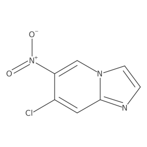 7-Chloro-6-nitroimidazo[1,2-a]pyridine结构式