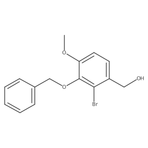 2-Bromo-4-methoxy-3-(phenylmethoxy)benzenemethanol Structure
