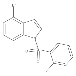 4-Bromo-1-(2-methyl-benzenesulfonyl)-1H-indole结构式