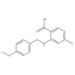 6-Chloro-2-[[(4-methoxyphenyl)methyl]amino]pyridine-3-carboxylic acid Structure