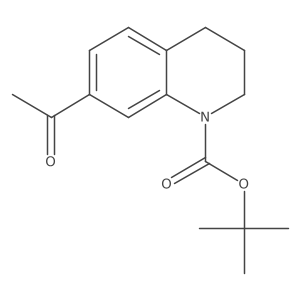 tert-Butyl 7-acetyl-3,4-dihydroquinoline-1(2H)-carboxylate Structure