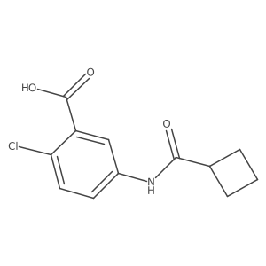 2-Chloro-5-[(cyclobutylcarbonyl)amino]benzoic acid Structure