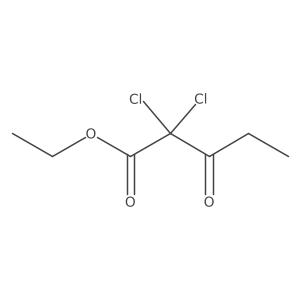 Ethyl 2,2-dichloro-3-oxopentanoate Structure