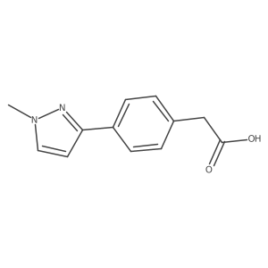2-[4-(1-methyl-1H-pyrazol-3-yl)phenyl]acetic acid Structure