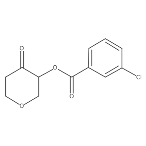 Tetrahydro-4-oxo-2H-pyran-3-yl 3-chlorobenzoate结构式