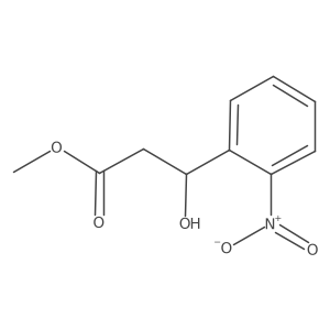 methyl (3S)-3-hydroxy-3-(2-nitrophenyl)propanoate Structure
