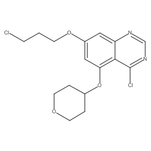4-Chloro-7-(3-chloropropoxy)-5-tetrahydropyran-4-yloxyquinazoline Structure