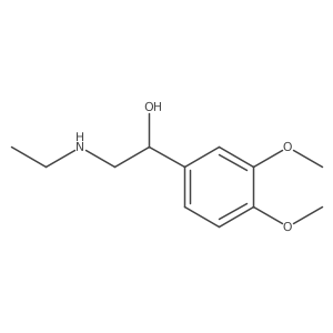 I+/--[(Ethylamino)methyl]-3,4-dimethoxybenzenemethanol Structure
