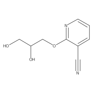 2-(2,3-Dihydroxypropoxy)pyridine-3-carbonitrile Structure